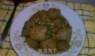 海米烧东瓜的做法步骤：5
