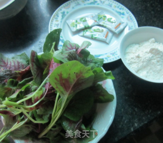 苋菜蜂蜜卷饼的做法步骤：1
