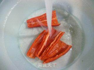 白切肉炒红椒的做法步骤：2