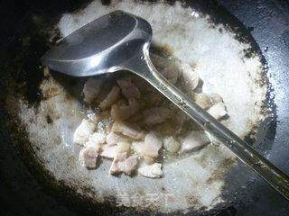 白切肉炒红椒的做法步骤：5