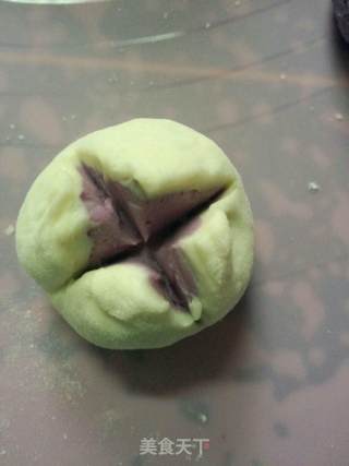 紫薯花馒头的做法步骤：6