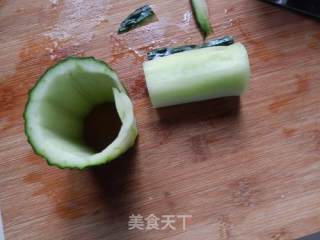 缤纷黄瓜筒的做法步骤：4