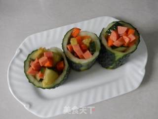 缤纷黄瓜筒的做法步骤：11