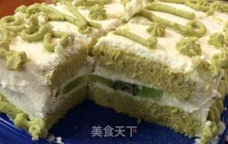 抹茶蛋糕的做法步骤：5