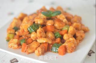 番茄鸡丁的做法步骤：9
