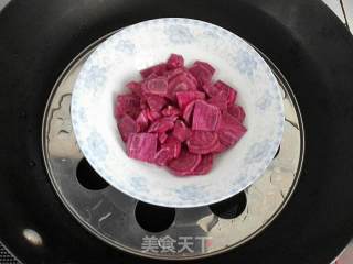 浪漫紫薯发糕的做法步骤：4