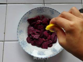 浪漫紫薯发糕的做法步骤：5
