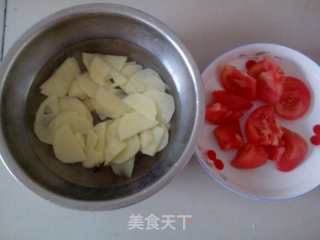 番茄土豆片的做法步骤：2