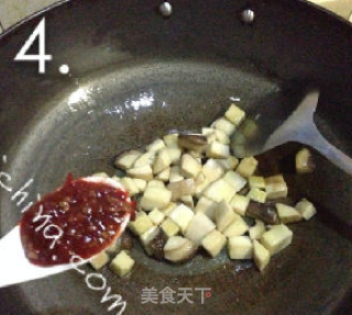 辣酱杏鲍菇丁的做法步骤：4