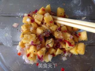 芒果莎莎——芒果的新吃法的做法步骤：6