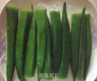 蒜蓉粉丝蒸秋葵的做法步骤：5