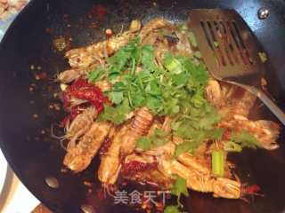 辣炒虾菇的做法步骤：7