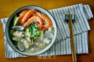 海鲜纱面的做法步骤：6