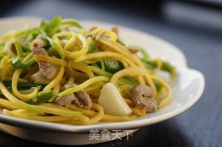 南瓜青椒肉丝的做法步骤：7