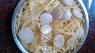 肉丸炒马铃薯的做法步骤：5