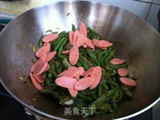 火腿肠炒芸豆的做法步骤：5