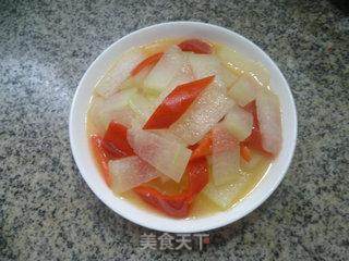 红椒炒冬瓜的做法步骤：10