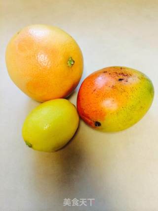 柠檬西柚芒果泥的做法步骤：1