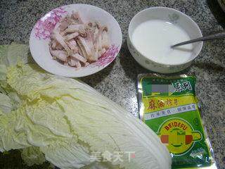 榨菜肉丝白菜羹的做法步骤：1