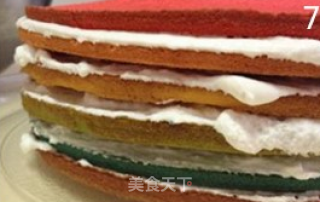 彩虹蛋糕的做法步骤：7