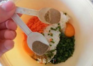 剩米饭面饼的做法步骤：2
