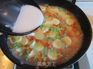 虾仁豆腐羹的做法步骤：7