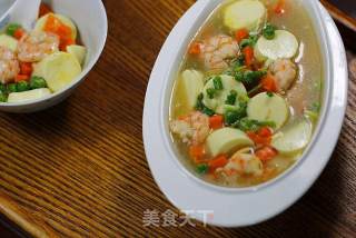 虾仁豆腐羹的做法步骤：8