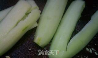 海米拌黄瓜的做法步骤：3