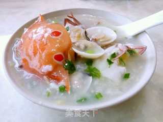 白贝花蟹粥的做法步骤：9