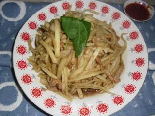 茭白炒肉丝的做法步骤：7