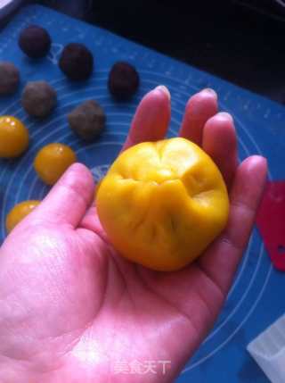 胡萝卜冰皮月饼的做法步骤：9