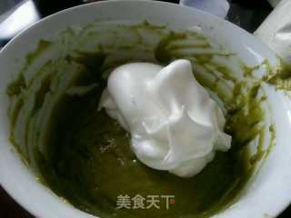 抹茶燕麦戚风蛋糕的做法步骤：7
