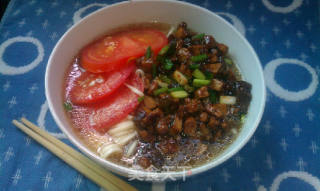 香干香菇肉酱面的做法步骤：5