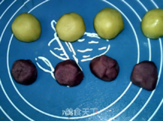 免烤奶香紫心月饼的做法步骤：11