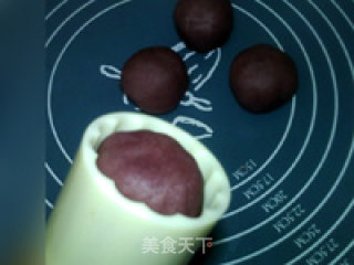 免烤奶香紫心月饼的做法步骤：15