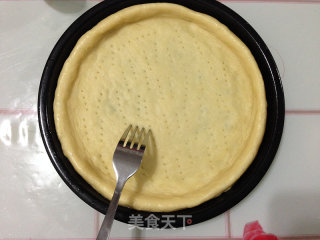培根松茸披萨的做法步骤：9
