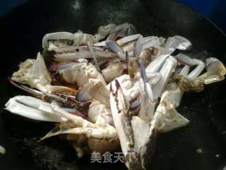 红烧梭子蟹的做法步骤：4