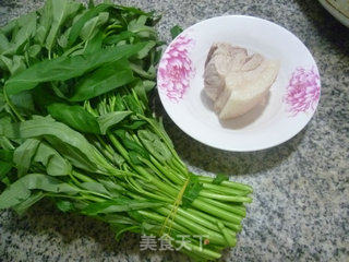 肉丝炒空心菜的做法步骤：1
