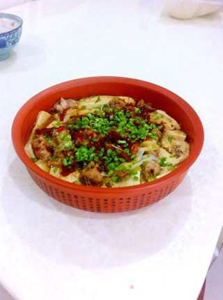 蚝油鸡翅蒸冻豆腐的做法步骤：11