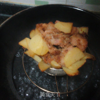 五香粉蒸肉的做法步骤：6