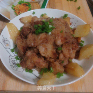 五香粉蒸肉的做法步骤：8