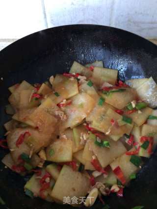 冬瓜片烧肉末的做法步骤：9