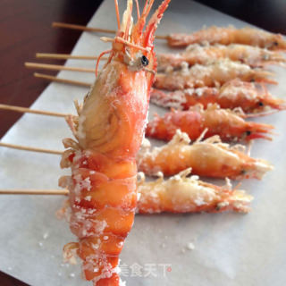 【盐烤大头虾】的做法步骤：4
