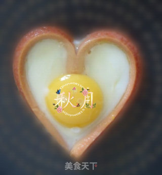 心中的太阳（心形鸡蛋）的做法步骤：5
