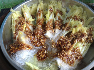 蒜蓉粉丝蒸娃娃菜的做法步骤：5