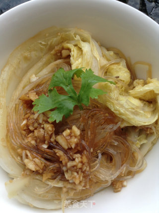 蒜蓉粉丝蒸娃娃菜的做法步骤：6