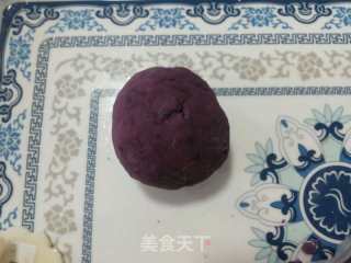 紫薯泥花饼的做法步骤：4