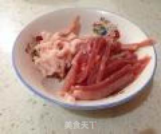 青椒毛豆肉丝的做法步骤：4