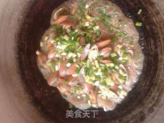 清葱炒花甲的做法步骤：6