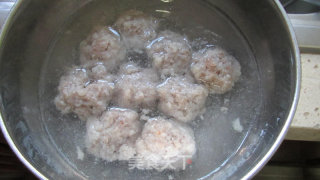紫花菌肉圆汤的做法步骤：7
